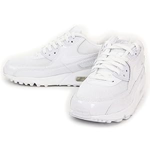 Nike Wmns Air Max 90 PREM White Metallic Silver (443817-100) womens Shoes