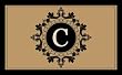 Imperial Monogram Coir Mat - C Imperial Monogram Coir Mat - C