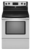 Whirlpool: 30'' Freestanding Electric Range with 4 Radiant Burners, Ceramic Glass Cooktop, 4.8 cu. f
