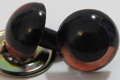 5 Pair of 20mm Premium Craft Eyes in Sleepy Brown