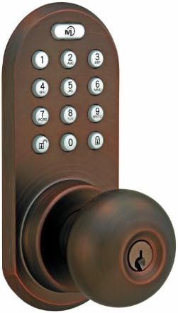 INC QKK-01OB 3-in-1 Remote Control & Touchpad Doorknob, Oil Rubbed Bronze