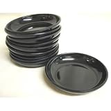 Sauce Dishes, Black melamine set of 10 (#305AB)