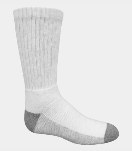 Fruit Of The Loom Big Boys' Crew Sock, (Pack of 12)