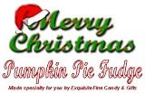 Merry Christmas Hat Scrumptious Pumpkin Pie Fudge