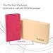 iPhone 6s Case, TUCCH® Leather Case for iPhone 6s / iPhone 6 (4.7 inch), Leather Wallet Cases Folio Book Cover with Credit Card Slots, Stand Holder, Cash Clip, Magnet Closure, Hot Pink with Grey