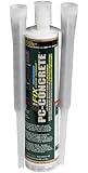 PC Products PC-Concrete Two-Part Epoxy Adhesive Paste for Anchoring and Crack Repair, 8.6 oz Cartridge, Gray