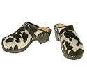 Berlin-Clogs Kuhfell Clog , Farbe: schwarz-weiss