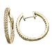 14kt Yellow Gold Exquisite Diamond Hoop Earrings