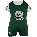 adidas South Florida Bulls Infant Green-White T-shirt & Romper Set