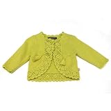 Jean Bourget - Green knitted cardigan SIZES 12m &amp; 18m LEFT!!!! (size 12m)