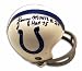 Autographed Lenny Moore Baltimore Colts Mini Helmet Inscribed HOF 75