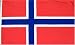 Norway National Country Flag - 3 foot by 5 foot Polyester (New)