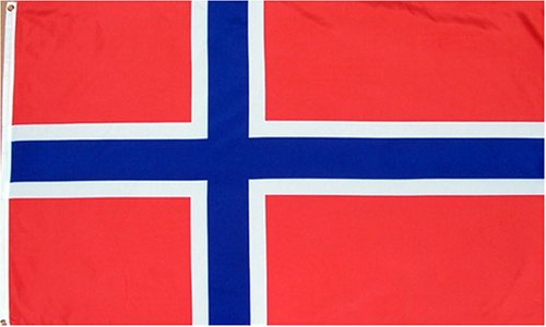 Norway National Country Flag   3 foot by 5 foot Polyester
