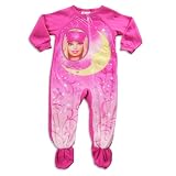 Barbie - Toddler Girls Barbie Footed Blanket Sleeper, Pink