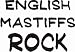 English Mastiffs Rock Youth T-Shirt for boys or girls