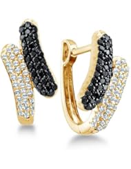 0.50 cttw. Round Diamond Ladies Fashion Earrings 14K White Gold