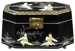 Unique Anniversary Birthday Gifts 11 Antoinette Fine Lacquered Asian Jewelry Box Chest Case