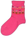 MP Danish Hearts & Flower Socks, pink