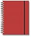 Book Wire-O Basics Chile Pepper Red Ribbed Lined 7x9