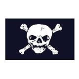 Pirate - Big Skull - Flag 3ft x 5ft Printed Polyester