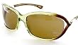 New Authentic TOM FORD JENNIFER TF8 TF S Q25 SUNGLASSES brown lens & TRANSPARENT BROWN SHADED GREEN frame size 61-16-120