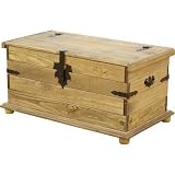 Corona Storage Chest in Distressed Waxed Pine