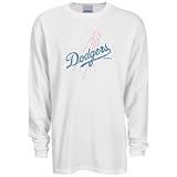Reebok L.A. Dodgers White Faded Logo Long Sleeve Thermal T-shirt