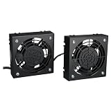 TRIPP LITE Wallmount Rack Enclosure Cooling Roof Fan Kit 120V 5-15P SRFANWM Black