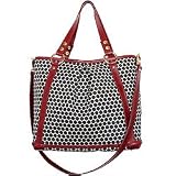 Lyndsey Tote Diaper Bag by Mia Bossi - Black Cherry