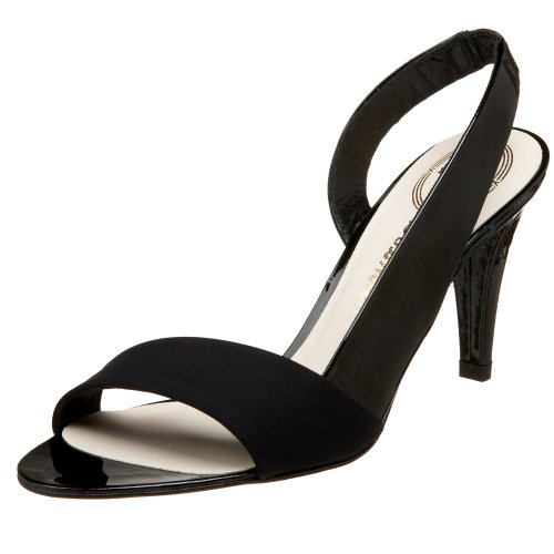 Delman Women's Makalya Sandal,Black/Black,9 M US