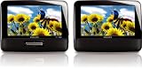 Philips PD7012/37 7-Inch LCD Dual Screen Portable DVD Player, Black