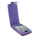 GTMax Premium Purple Flip Leather Case for Apple iPod touch 8GB 32GB 64GB (4th Generation) 4 4G