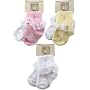 2-Pack Lace Cuffs Baby Socks