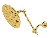 Elements of Design DK13622 8 Large Shower Head & 10 High-Low Shower Kit, Polished Brass