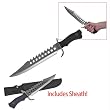 16.5 in. Rubber Handle Bowie Knife