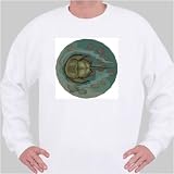 Sweatshirt with animals, stone, horseshoe, beach, nature, crab, animal Large White