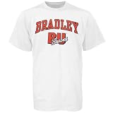 Bradley Braves White Youth Bare Essentials T-shirt
