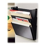 Economy Wall Pockets, Cubicle Hanger and Wall Mounts Incl, 13W, Clear, 3/Set EXP10556