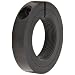Climax Metal One-Piece Clamping Shaft Collar, Threaded Bore, Recessed Screw Head, Black Oxide Steel
