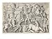 Roman Soldiers Set Fire to a Hostile German Village Art Giclee Poster Print, 24x18