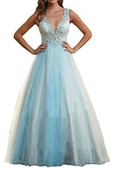 V-neck Tulle 2015 Beaded Quinceanera Dress/Wedding Party Dress 