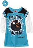 Angry Bird I'm the Bomb Girls Long Sleeve Nightgown