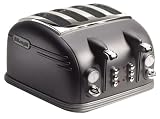 Delonghi CTM4023 Metropolis 4 Slice Toaster 1600W - Matt Gun Metal