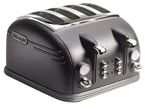 Delonghi CTM4023 Metropolis 4 Slice Toaster 1600W - Matt Gun Metal