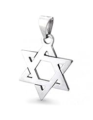 Bling Jewelry Star of David Charm Pendant 925 Sterling Silver