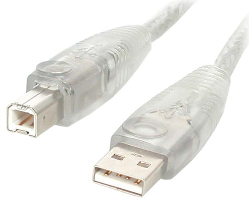 Childrens Toyshop  Electronics : StarTech.com 6 ft. Transparent USB 2.0 Cable A-B M/M