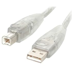 StarTech.com USB2HAB10T Transparent USB 2.0 Cable - A to B