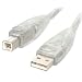 StarTech.com USB2HAB10T Transparent USB 2.0 Cable - A to B