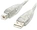 StarTech.com 6 ft. Transparent USB 2.0 Cable A-B M/M