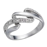1/4 CT Diamond Promise Ring In Sterling Silver in Size 7